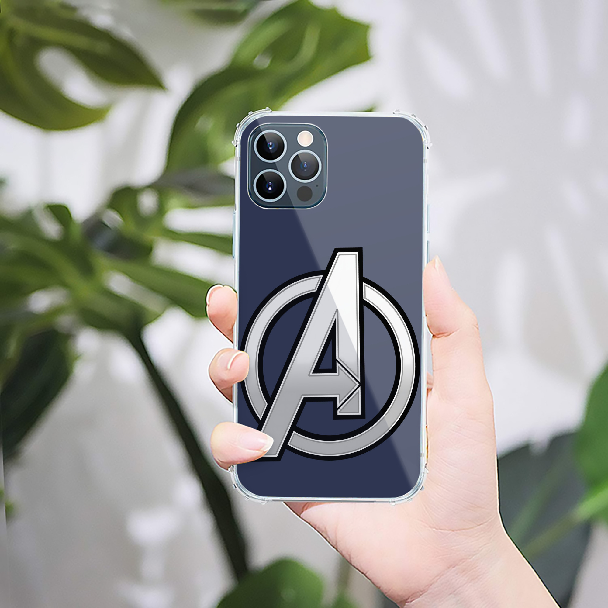 （画像用） アベンジャーズ The Avengers 【iPhone 12シリーズ対応】透明スマホケース（クリアソフトケース）